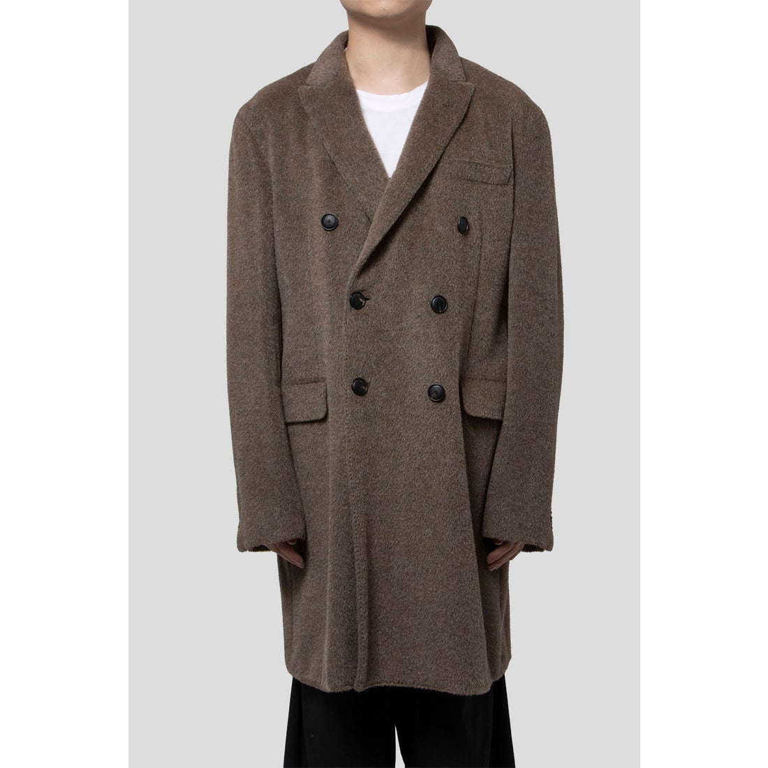 エンポリオ アルマーニ EMPORIO ARMANI Alpaca Wool Coat （Brown
