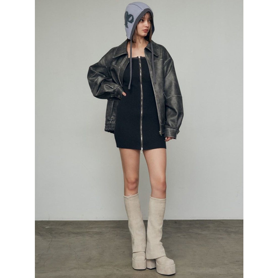 エモダ EMODA フレアーカバーフィットブーツ （アイボリー