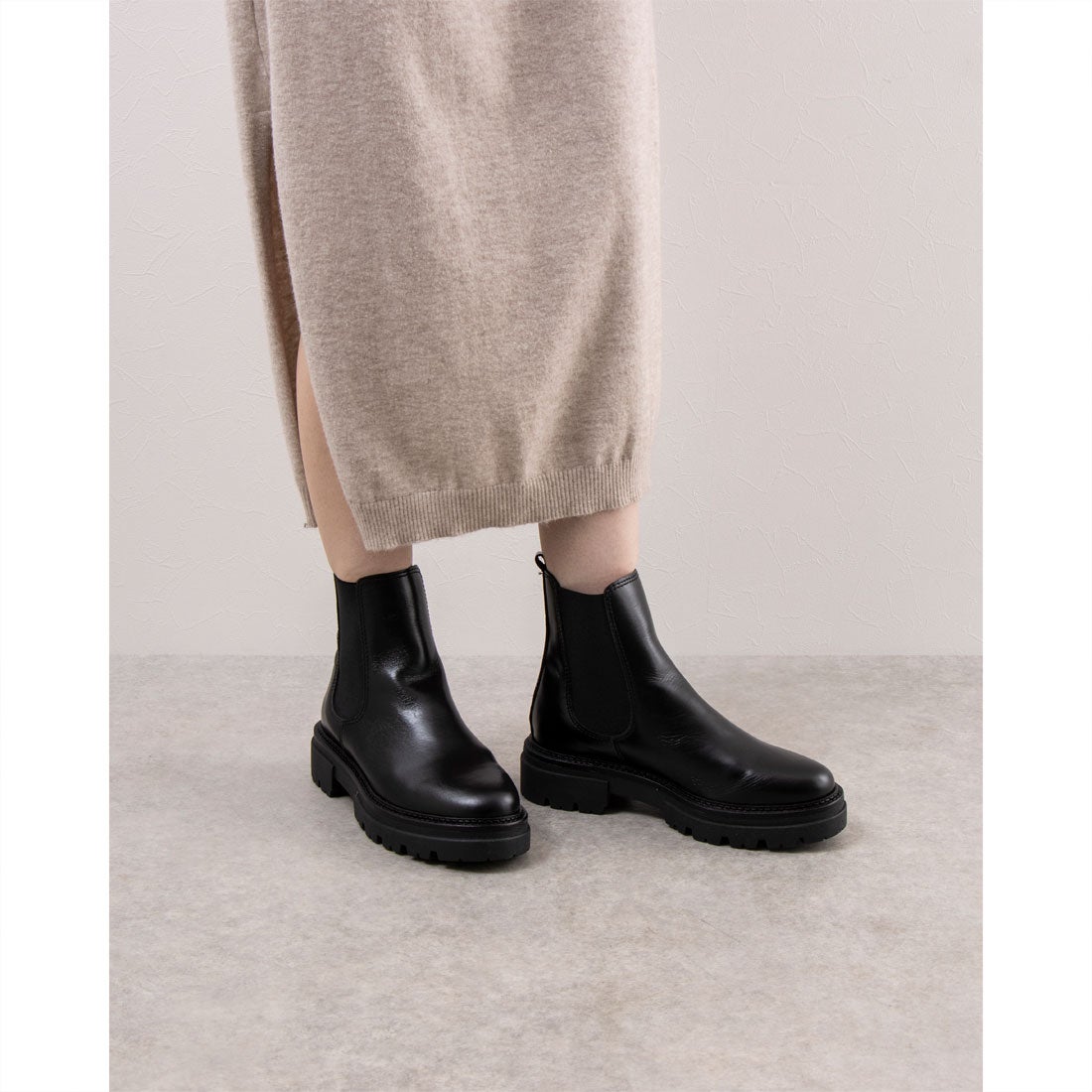 エネス ENESS サイドゴアブーツ （NERO(BLACK)） - ファッション通販