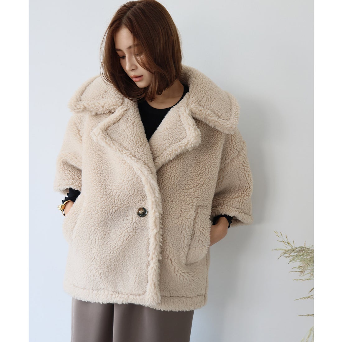 エルフランク ELFRANK 【VERY 1月号掲載】ビッグカラーオーバーサイズ