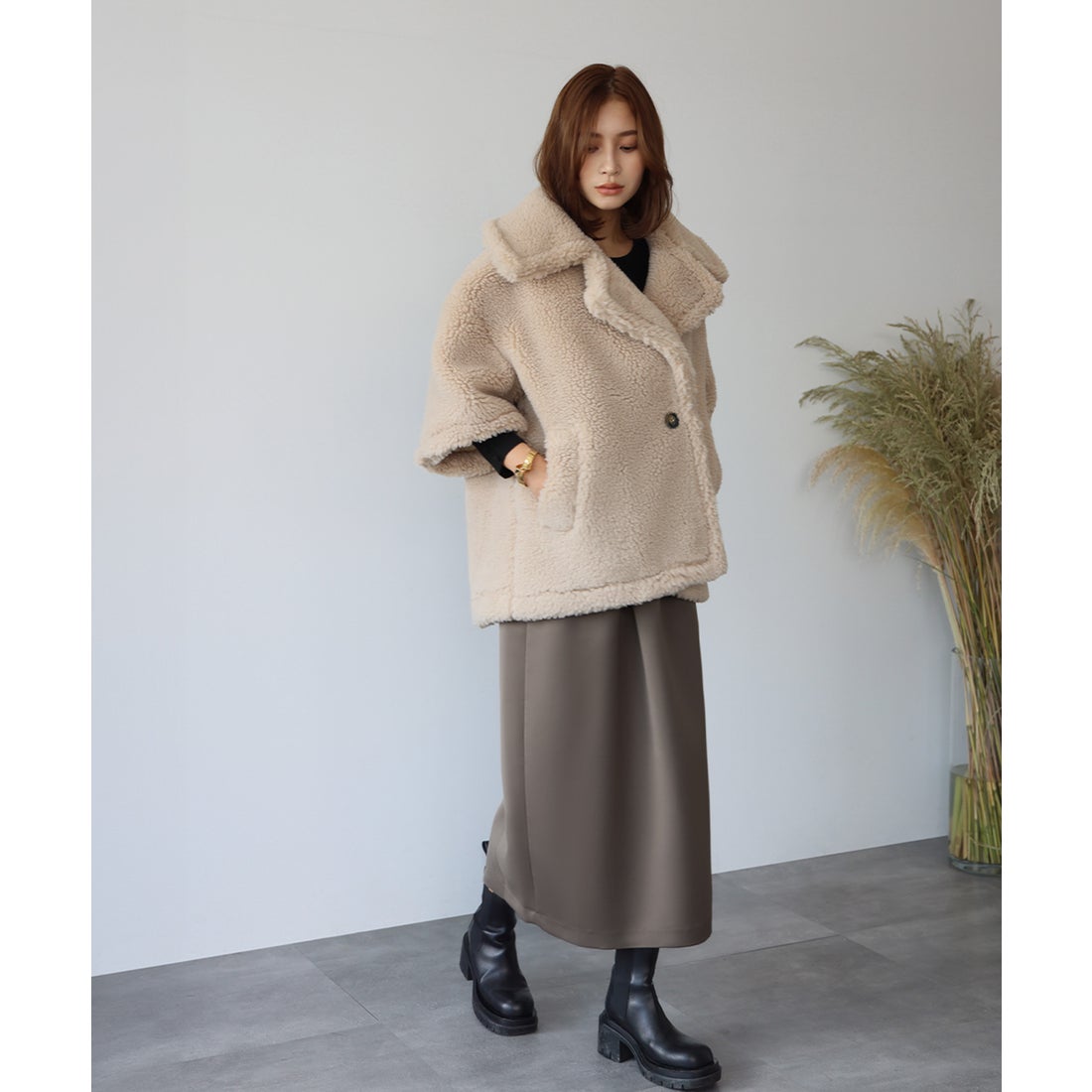 エルフランク ELFRANK 【VERY 1月号掲載】ビッグカラーオーバーサイズ