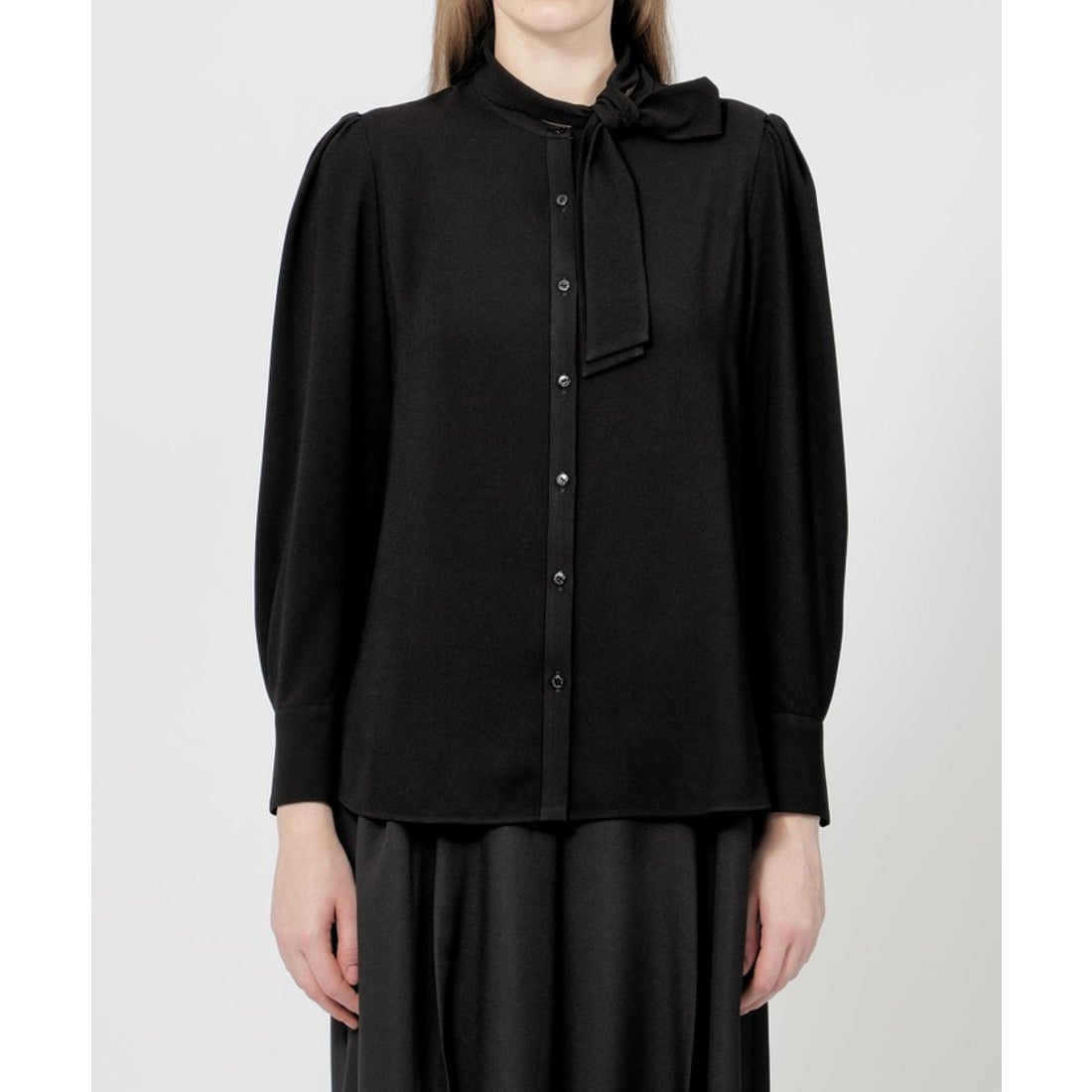 エポカ EPOCA ソフトジョーゼット ボウタイブラウス （オフホワイト