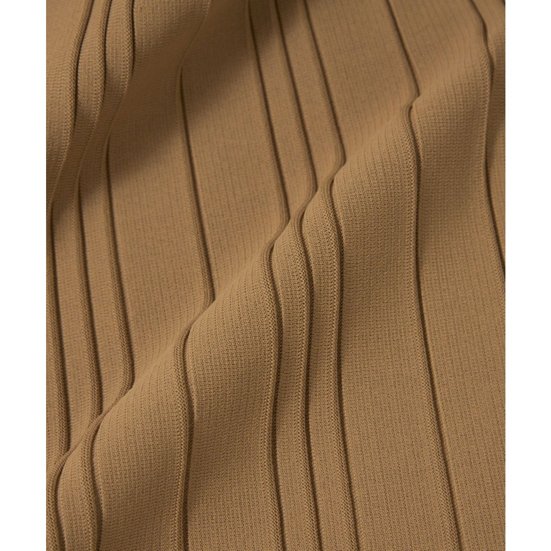 エポカ EPOCA ドライポリエステル ニットコンビドレス （キャメル