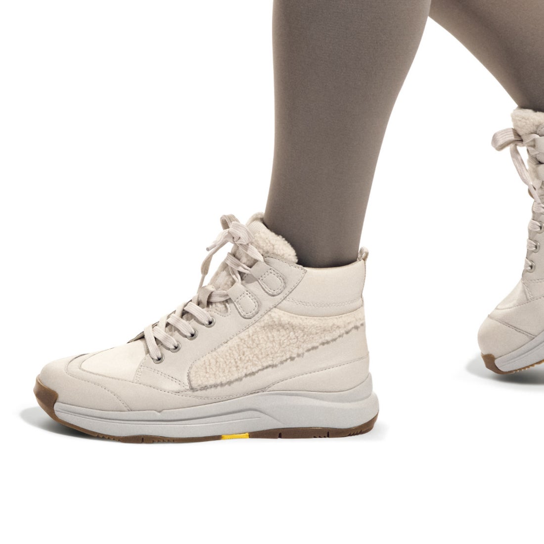 レースアップスニーカーブーツWoW500 （オフホワイト） -fitfit