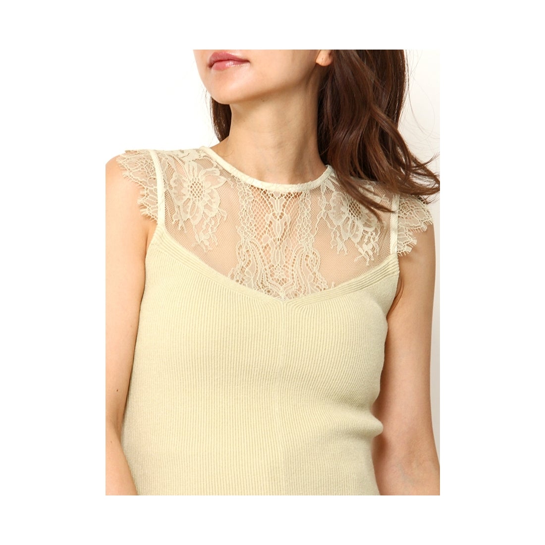 FRAY I.D レースコンビタンク ブラック -アウトレット通販 ロコレット