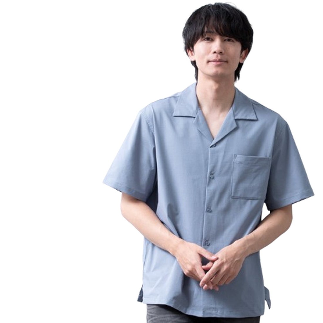 ジェネレス GENELESS オープンカラーシャツ 半袖 メンズ シャツ 涼しい