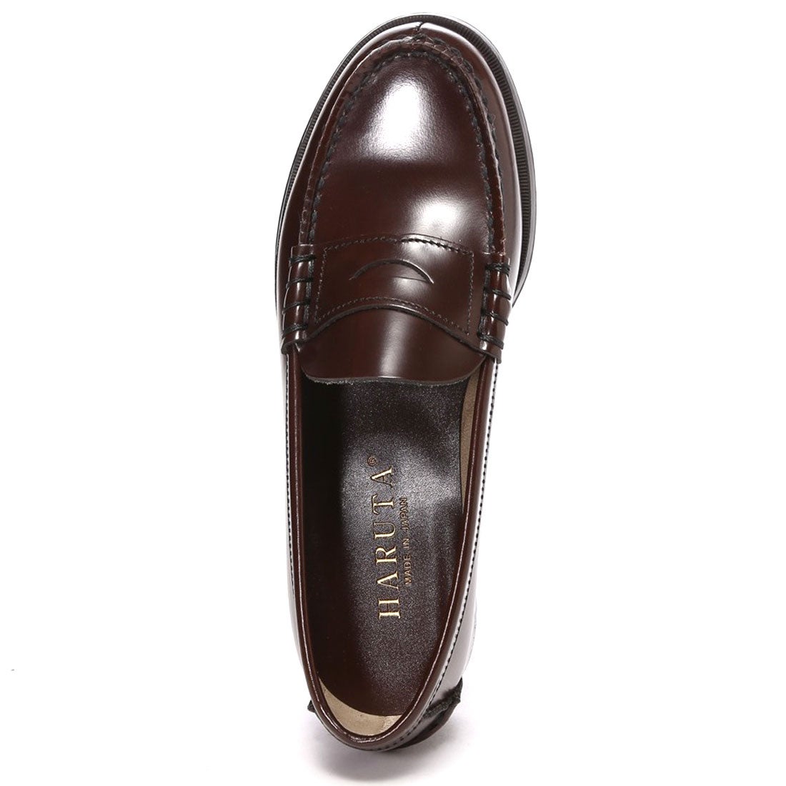 ハルタ HARUTA レディス牛革コインローファー(3E)（ブラウン） -靴