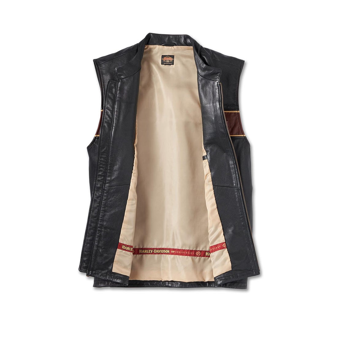120周年記念レザーベスト -ハーレーダビッドソン公式オンラインショップ