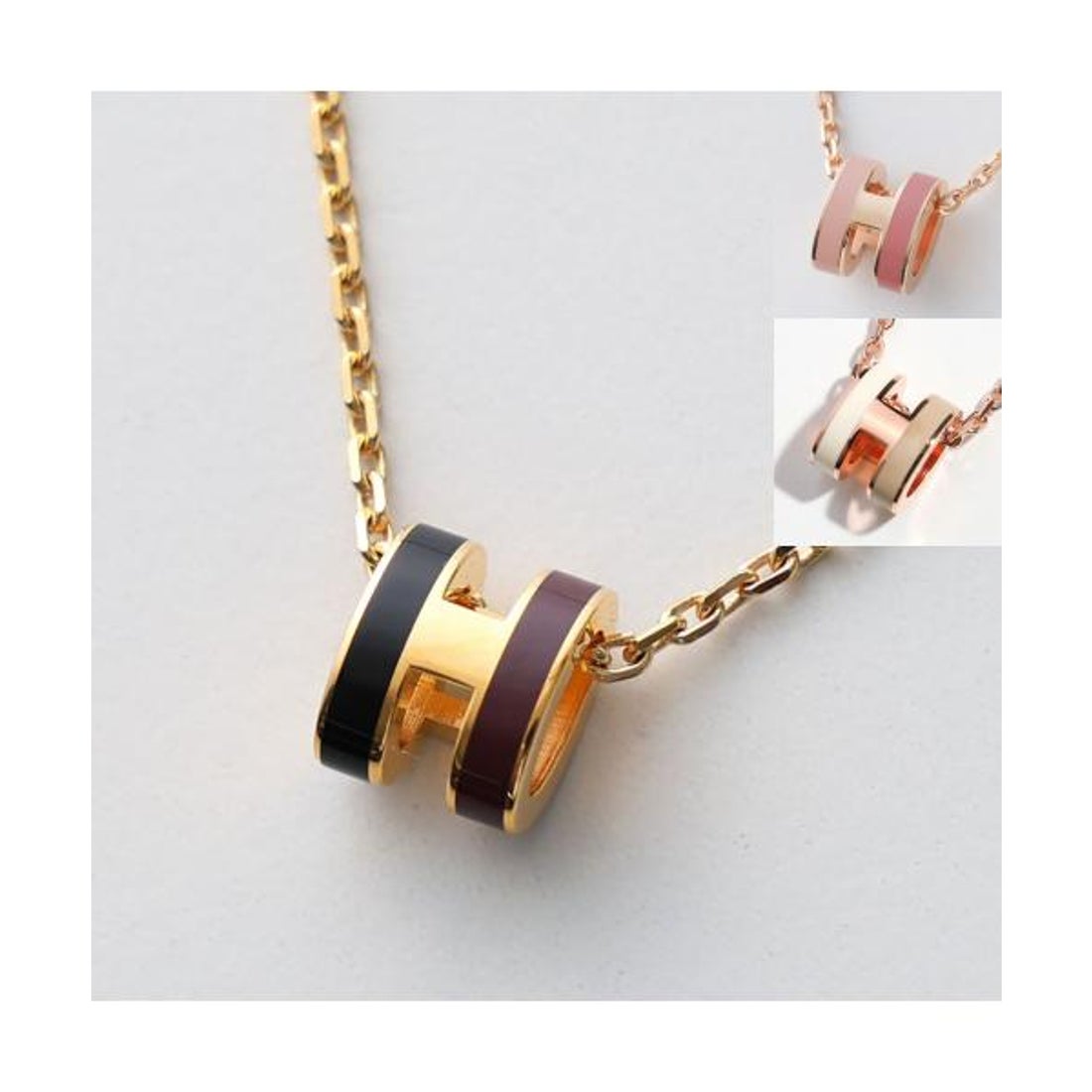 エルメス Hermes HERMES ネックレス ロカバール Pop H MINI H100066FO