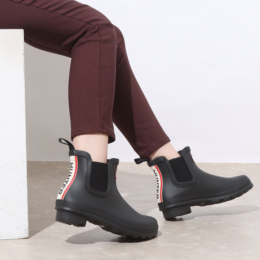 ハンター HUNTER レディース オリジナル チェルシー ハンター トリ