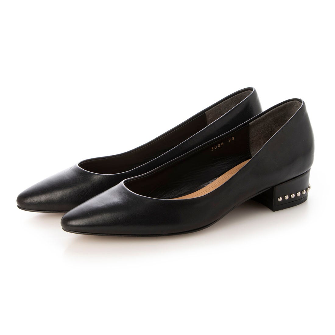 ジェイアンドエムデヴィッドソン J&M DAVIDSON スタッズヒールパンプス