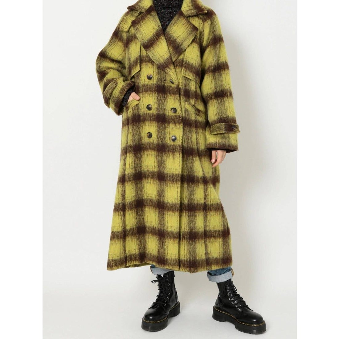 jouetie フラップチェスターコート（イエロー） -ファッション通販