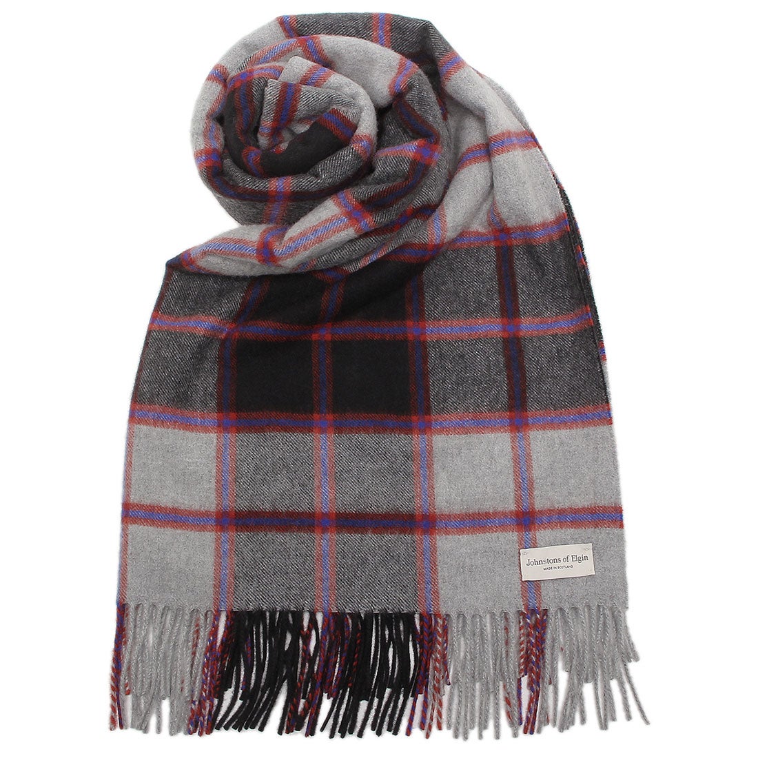 ジョンストンズ ストール マフラー グレー マルチカラー レディース