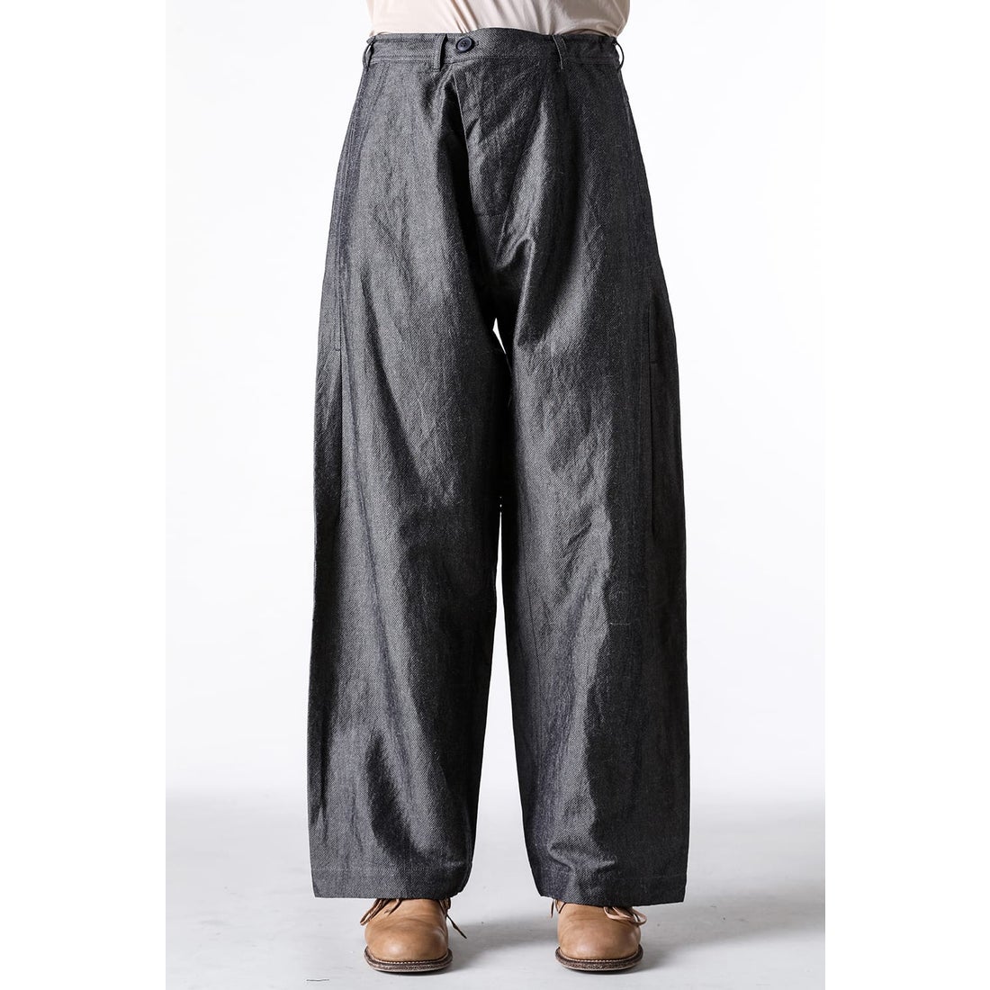 JAN-JAN VAN ESSCHE Oversized 6-Pocket Workwear Style Trousers Grey