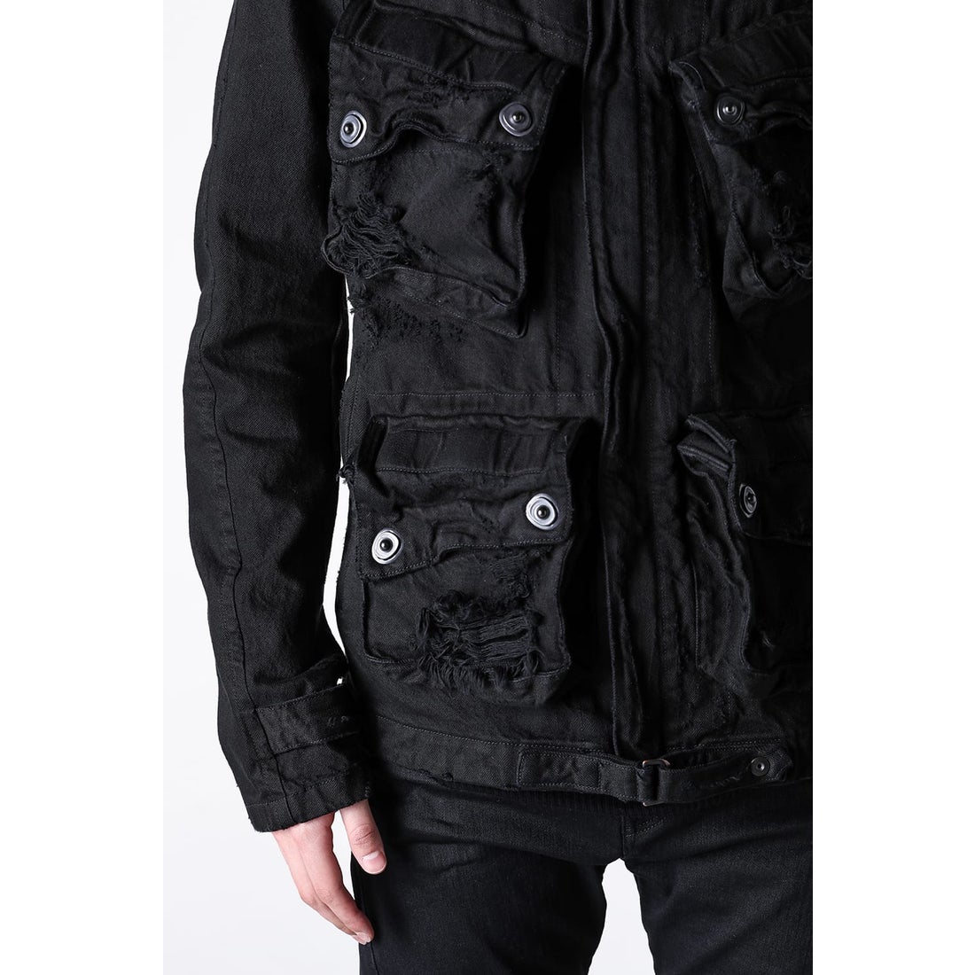 ユリウス JULIUS 12oz DENIM JACKET （BLACK） -FASCINATE