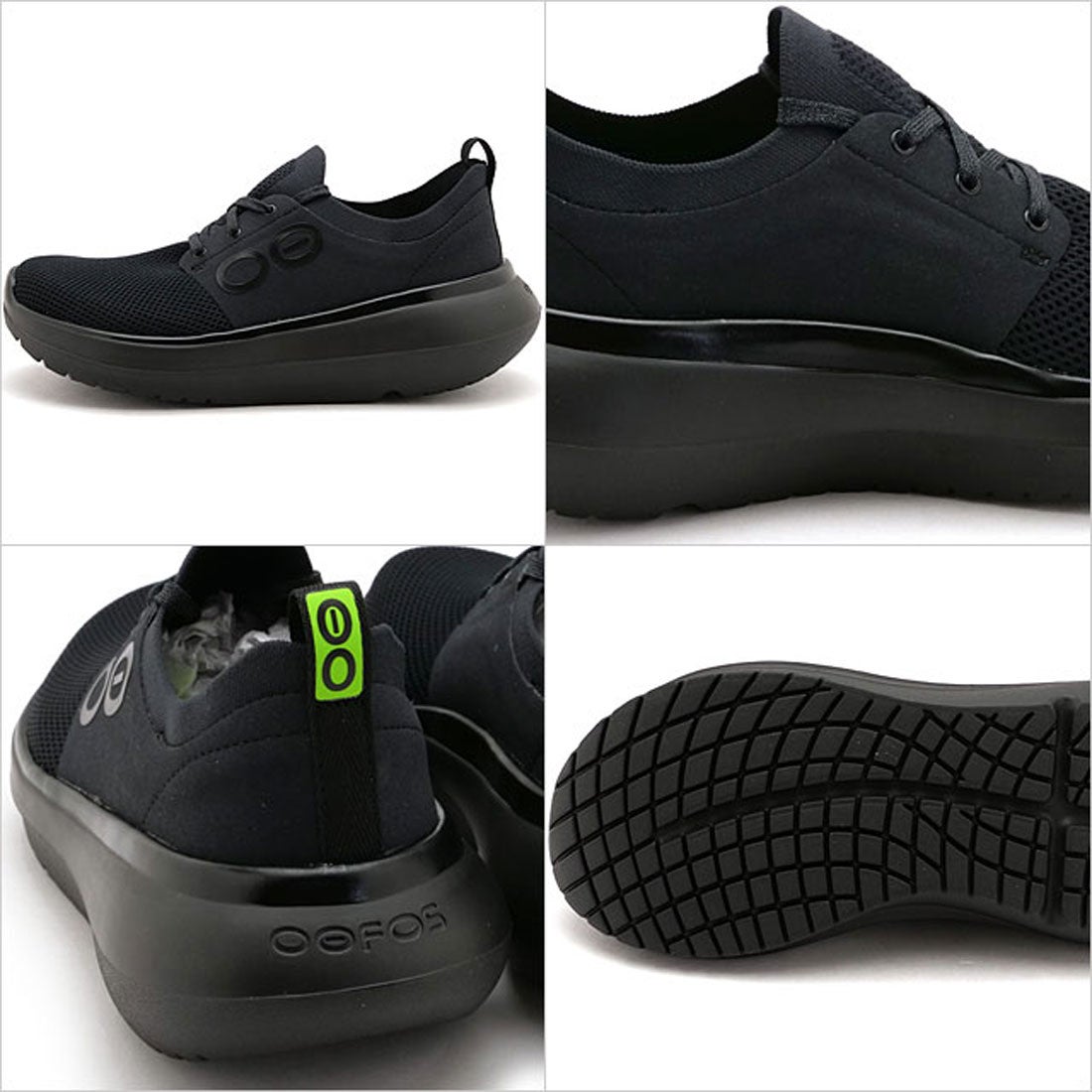 ウーフォス OOFOS Women's OOmy Stride Black/Black [2000920052251