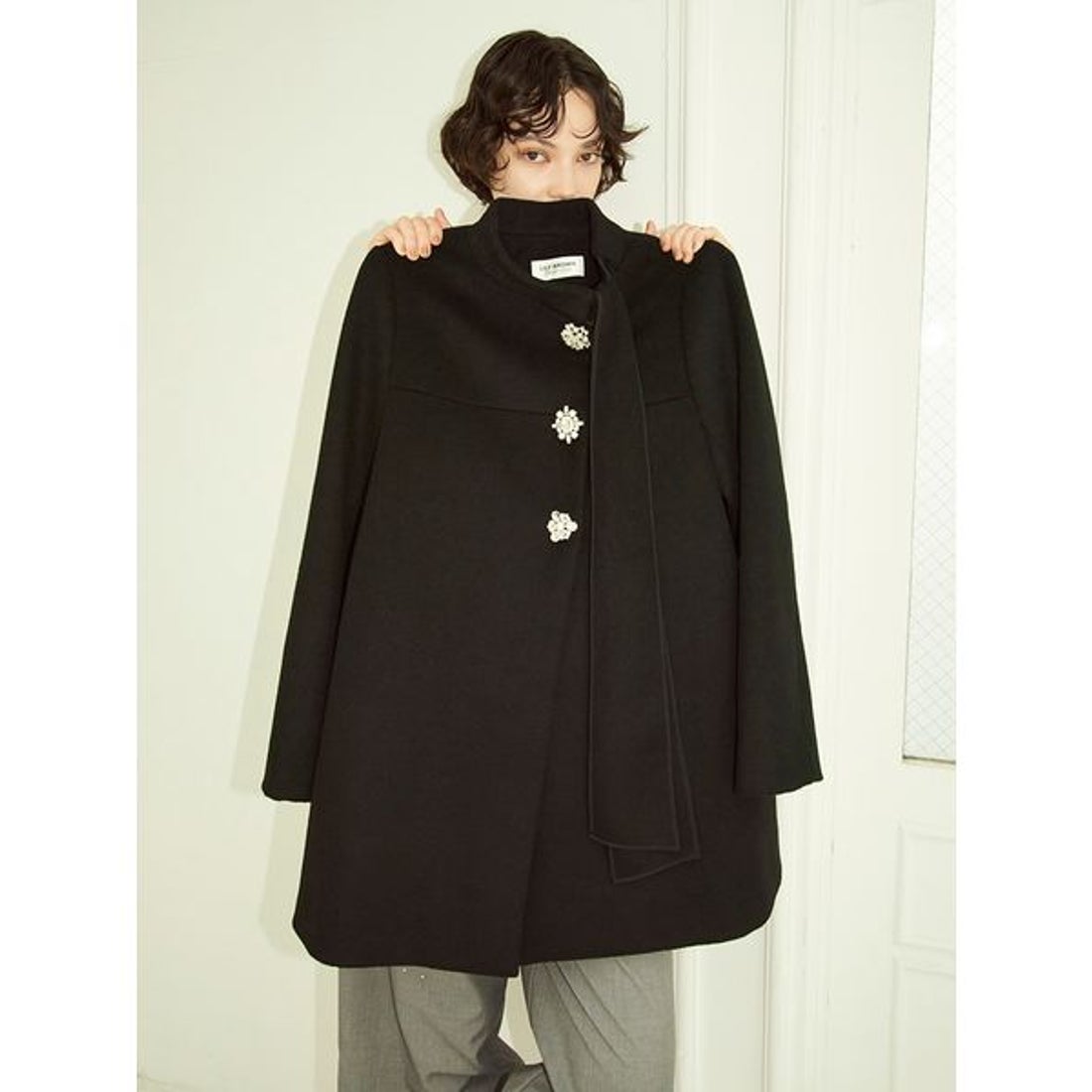 リリーブラウン LILY BROWN [L.B CANDY STOCK]Aラインビジューリボン