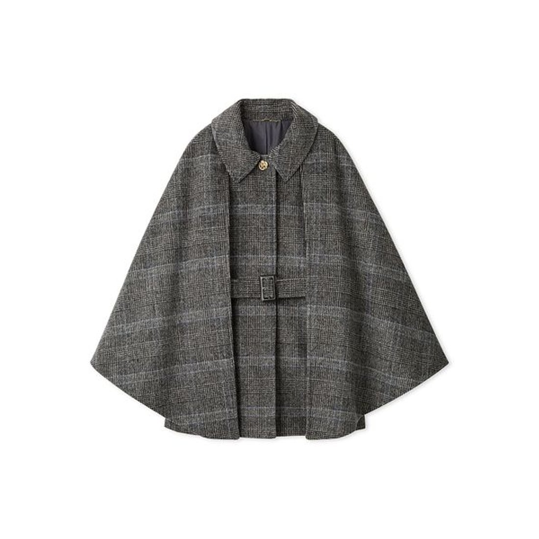 リリーブラウン LILY BROWN ミドル丈ケープコート （CHECK