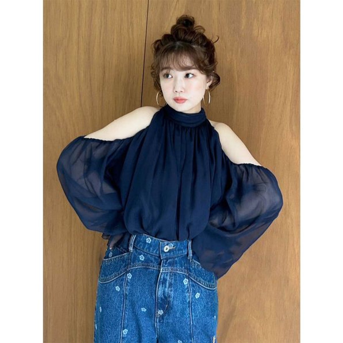 リリーブラウン LILY BROWN 【WEB限定カラー】ドレープボウタイ