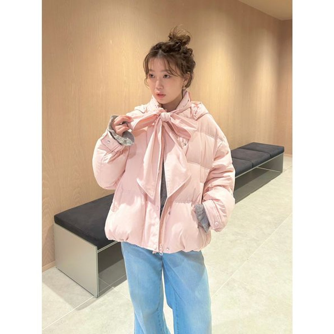 リリーブラウン LILY BROWN 【WEB限定カラー】recycleリボンダウン