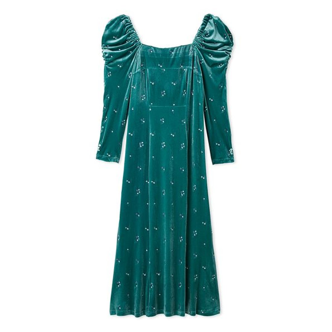 リリーブラウン LILY BROWN フラワーエンブロイダリースクエアネック