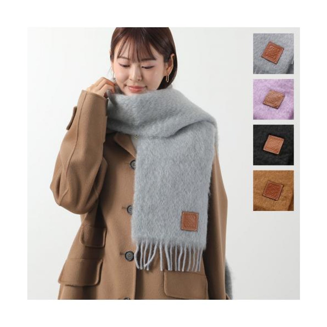 ロエベ LOEWE LOEWE マフラー F655254X01 ウール モヘア ストール