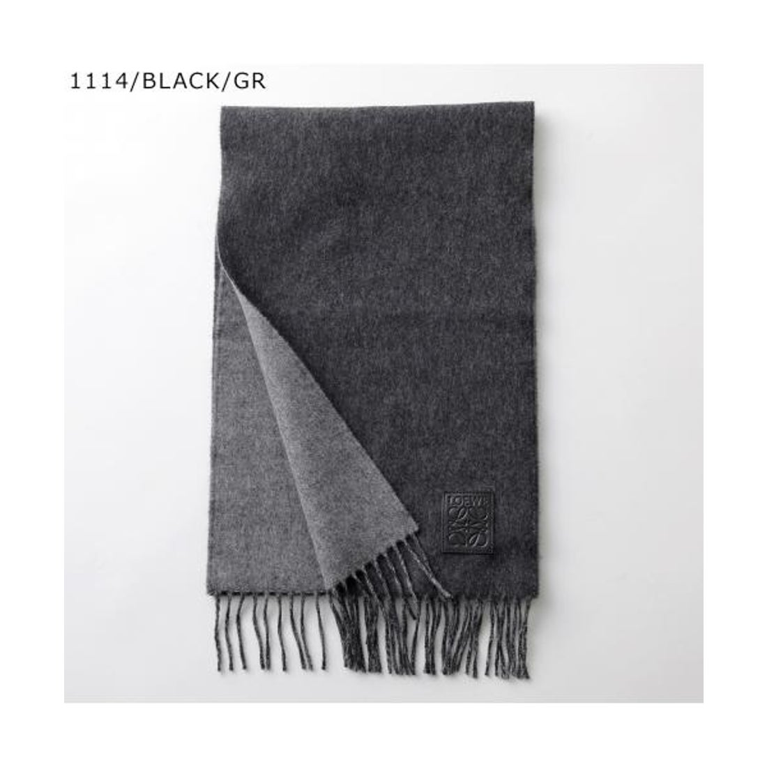 ロエベ LOEWE LOEWE マフラー F811251X06 アナグラム ロゴ フリンジ