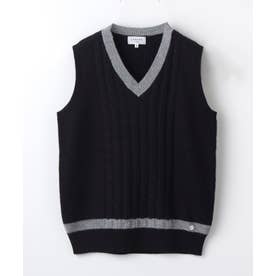 LANVIN SPORT Vネックカシミヤニットベスト -デサントストア-DESCENTE