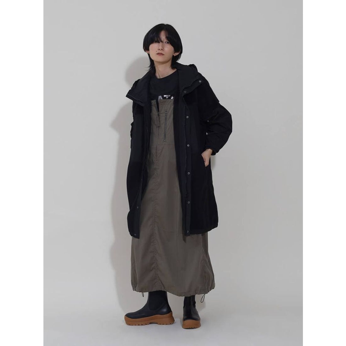 ラシュッド LASUD フリースドッキングロングブルゾン