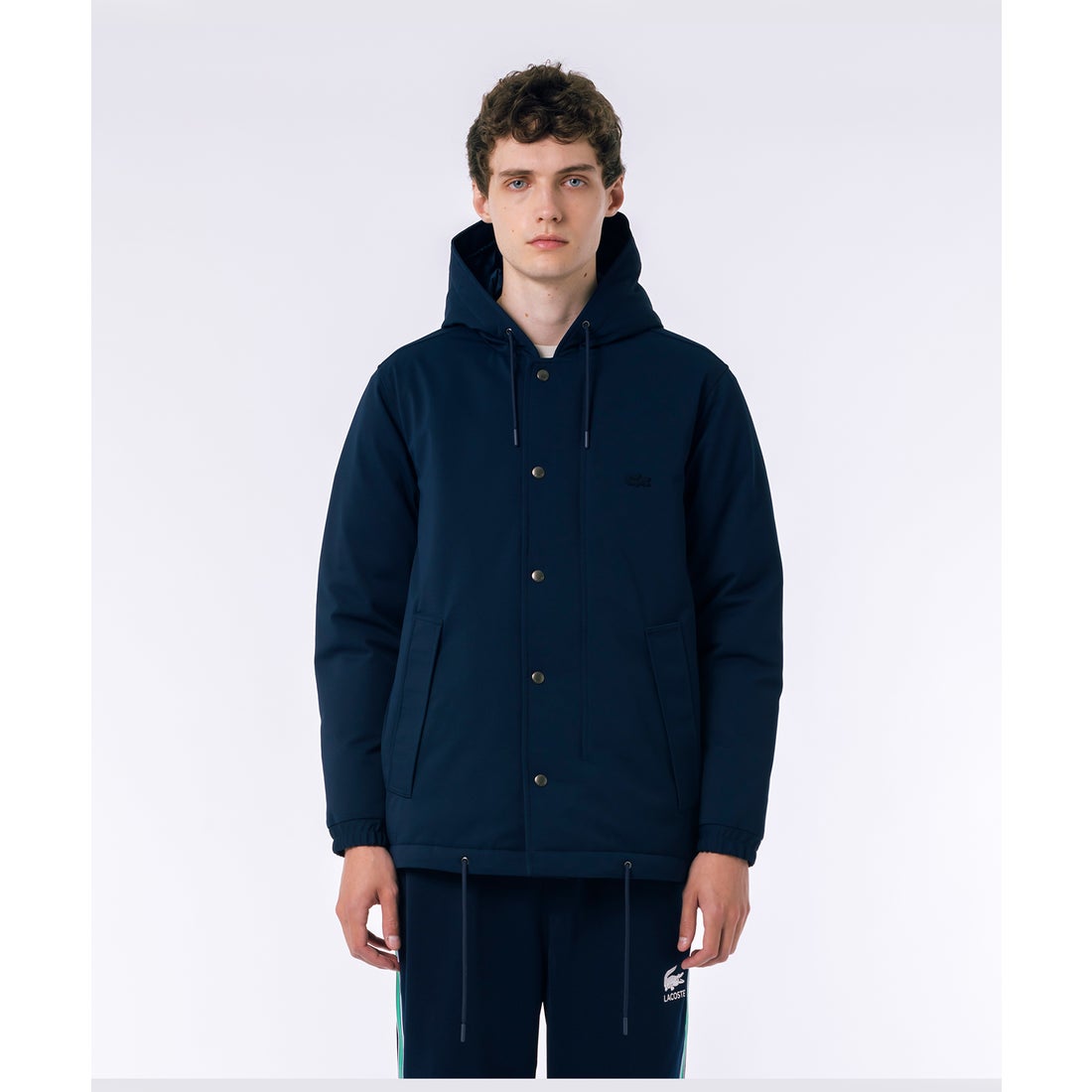 ラコステ LACOSTE 耐水透湿ダウンジャケット（ダークネイビー