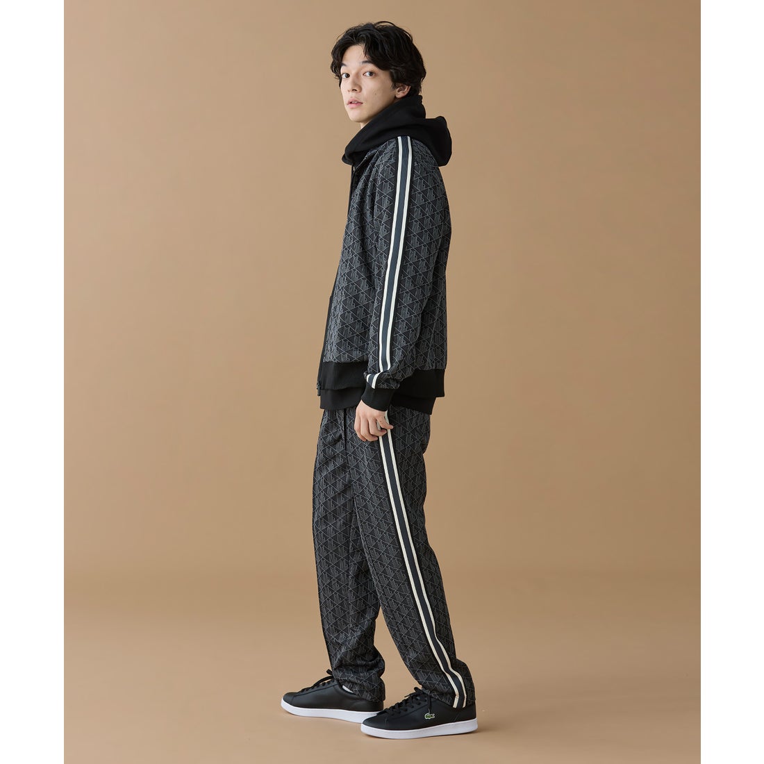 ラコステ LACOSTE モノグラムジャカードトラックジャケット