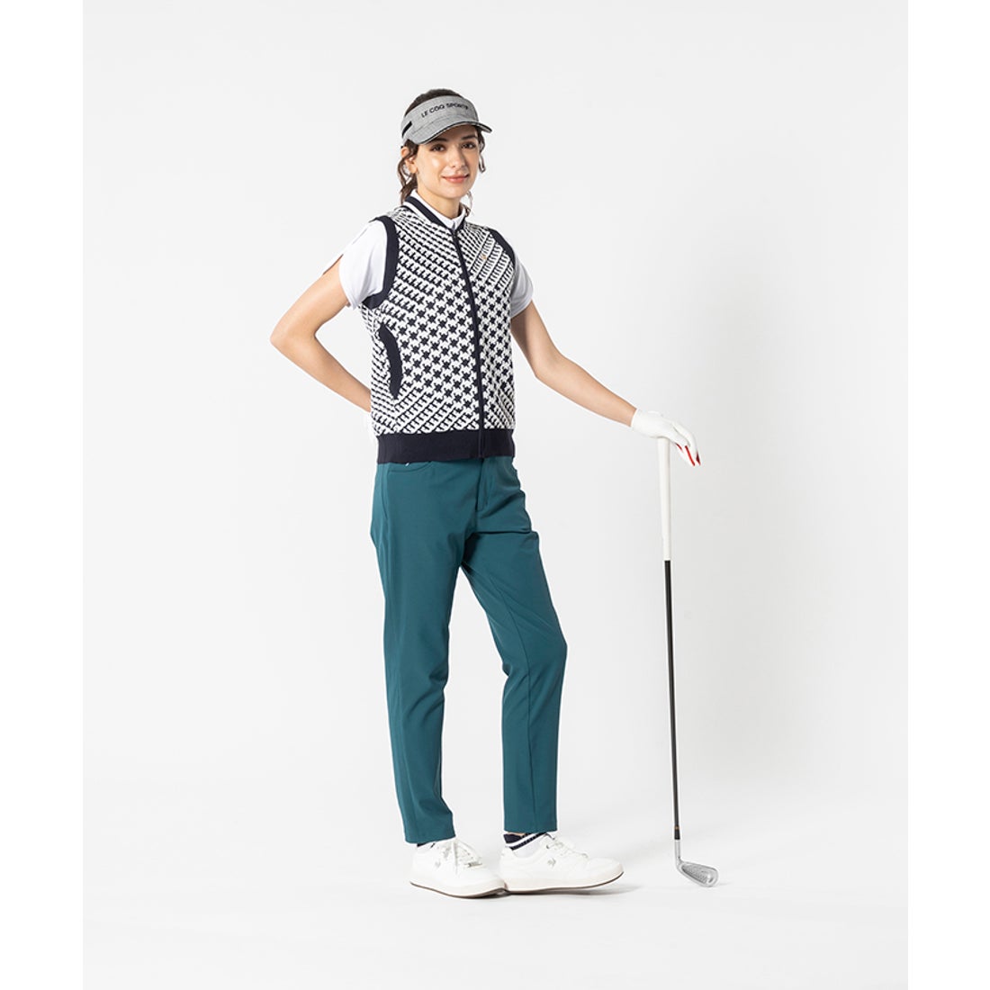 le coq sportif golf フルジップニットベスト -デサントストア