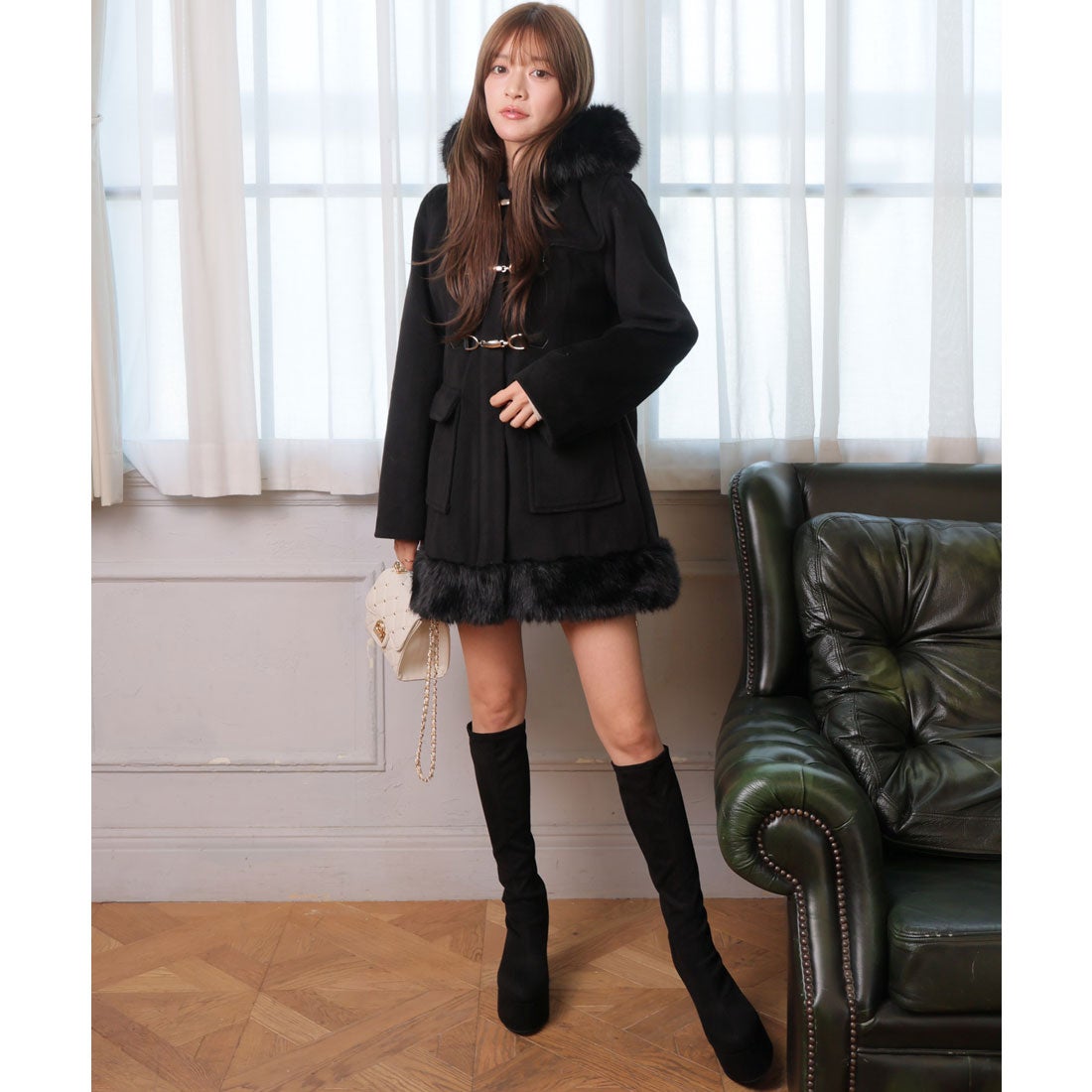 リップサービス LIP SERVICE ファードッキングダッフルコート