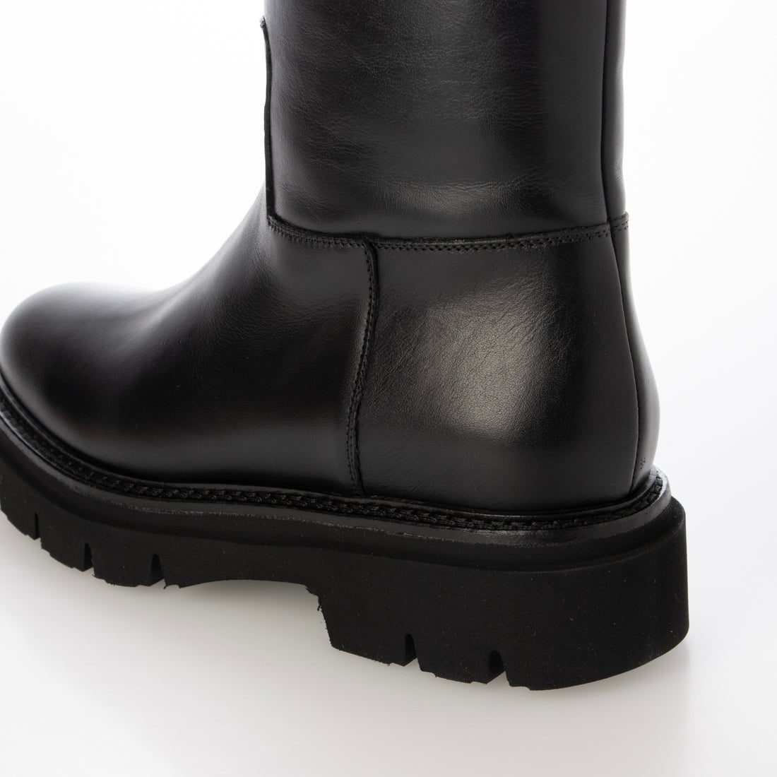 ルカ グロッシ Luca Grossi ラウンドトウタンクソールロングブーツ