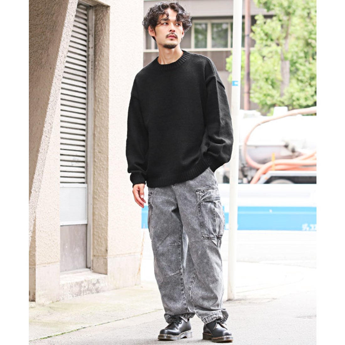 ラグスタイル LUXSTYLE クルーネックBIGニット/ニット メンズ 長袖