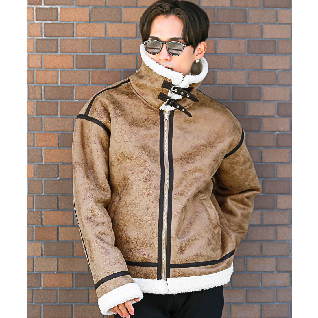 ラグスタイル LUXSTYLE ムートンB3フライトジャケット/B-3ジャケット