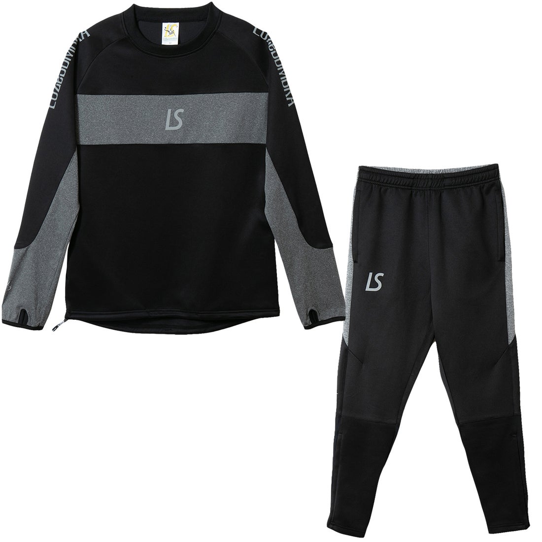 LUZeSOMBRA シングル フェイス ジャージ クルートップ＆スリムフィット