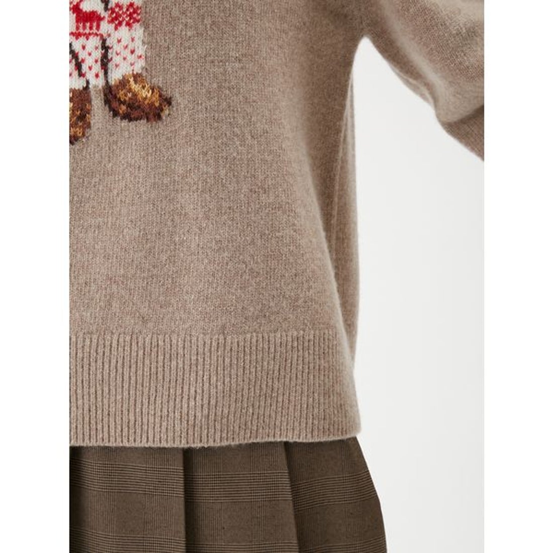 ミラ オーウェン Mila Owen トイプードルクルーネックジャガードニット