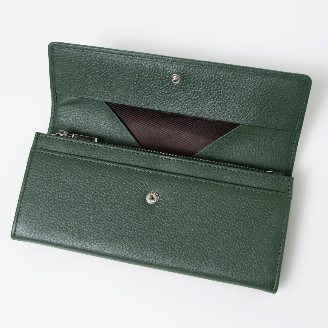 ミラグロ MILAGRO シュリンクレザー・ギャルソン長財布 （グリーン