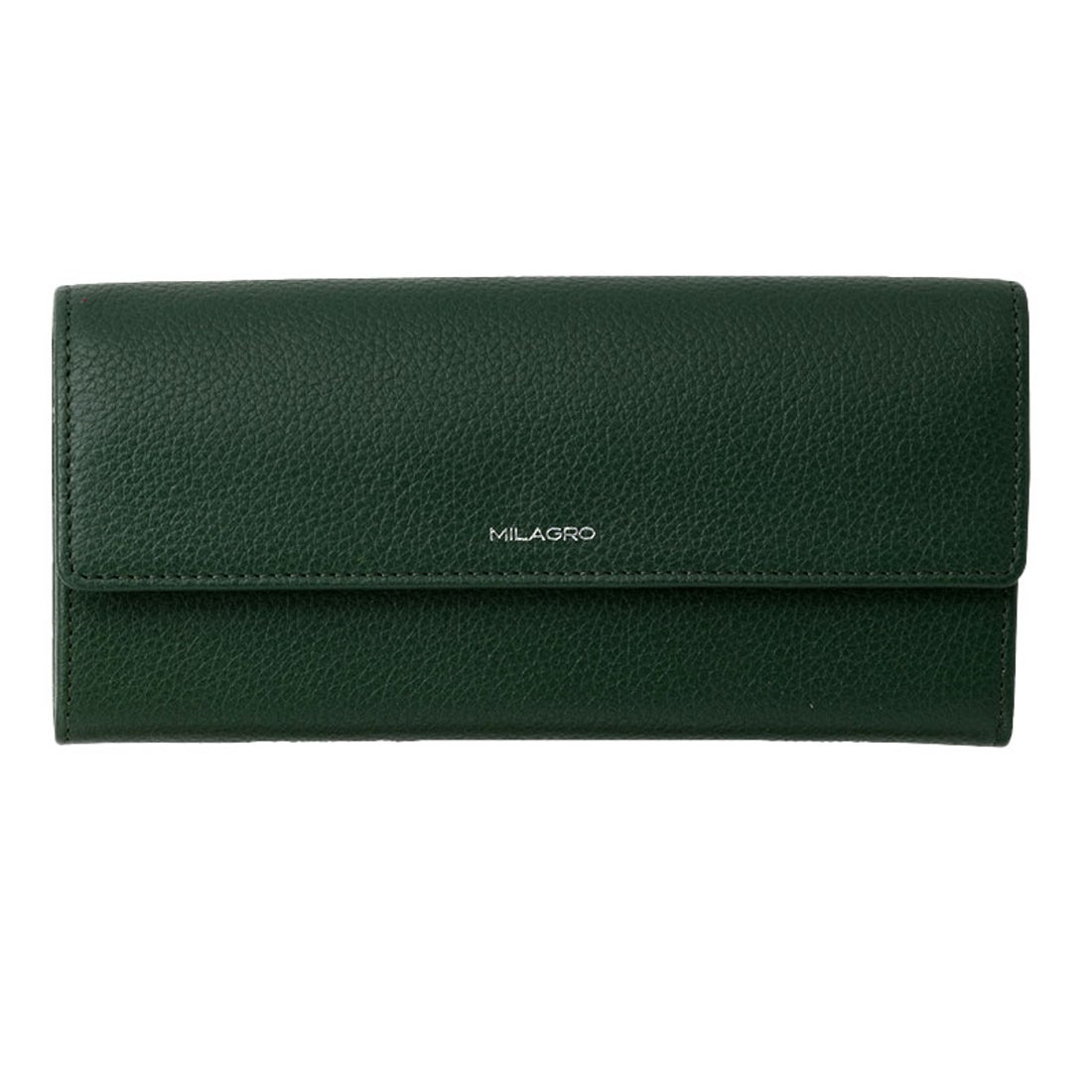 ミラグロ MILAGRO シュリンクレザー・ギャルソン長財布 （グリーン