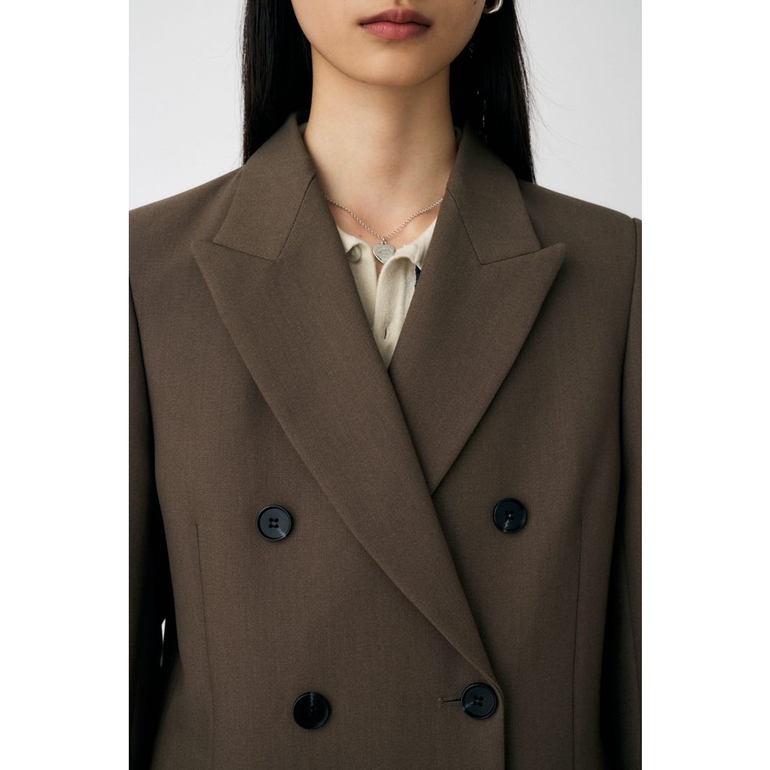 MOUSSY DOUBLE BREASTED PEAKED ジャケット D/NVY3 -靴＆ファッション