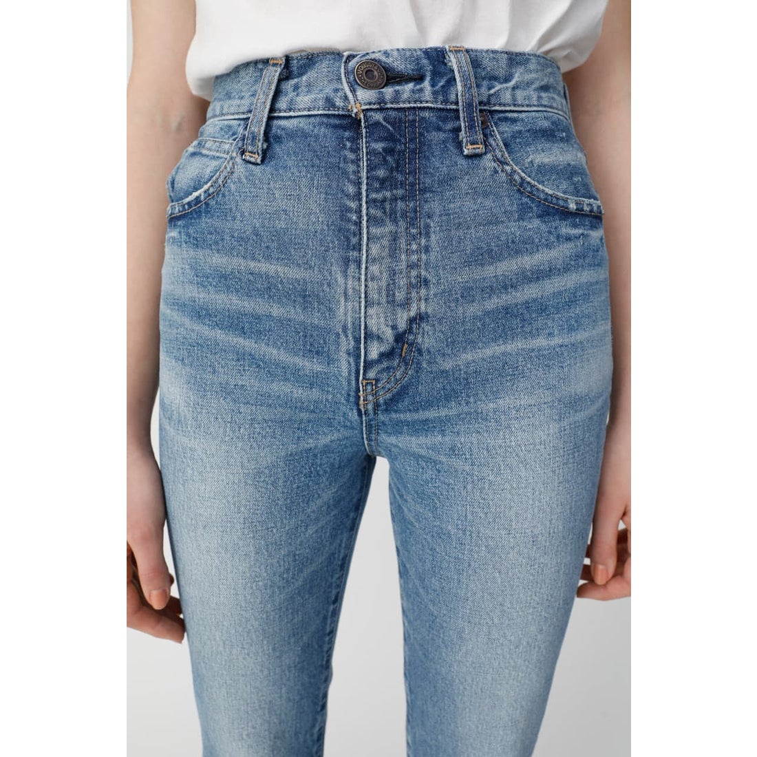 MOUSSY マウジー moussy MVS FLARE(L) （ブルー） -ファッション通販