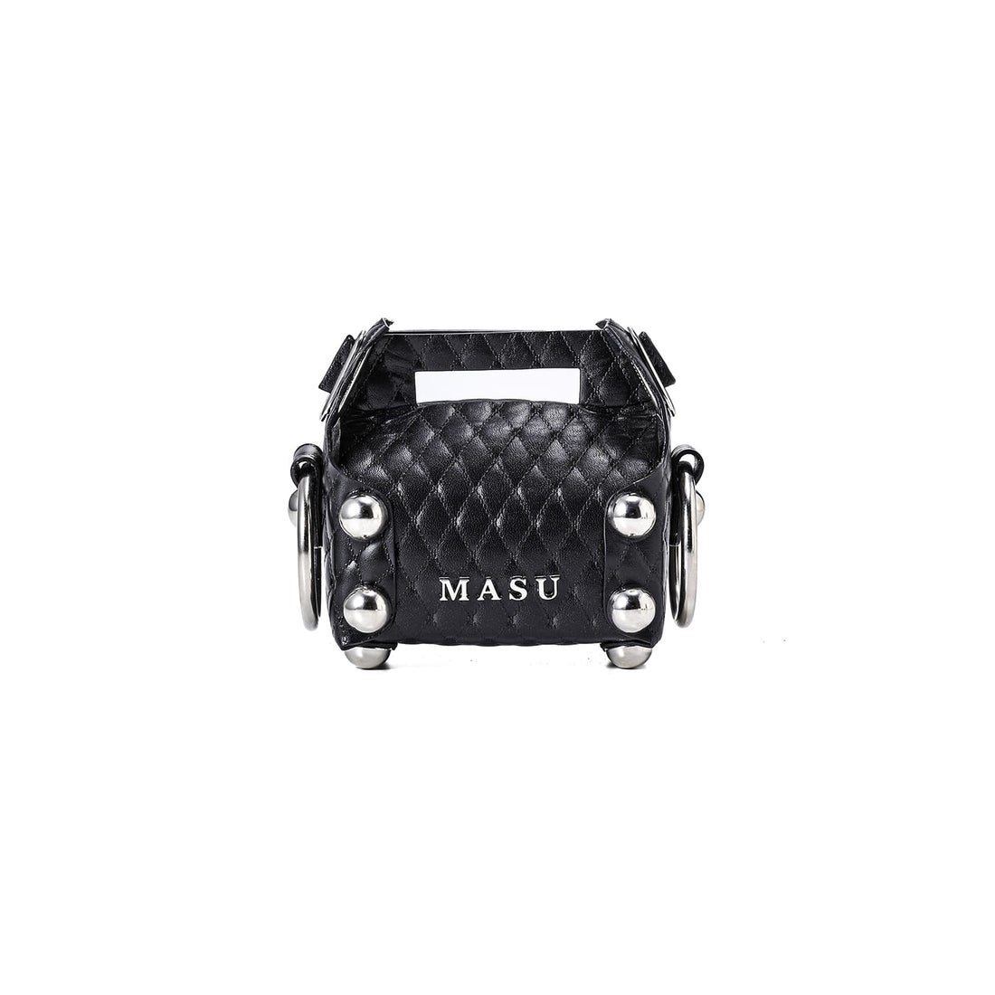 エムエーエスユー MASU LEATHER CAKE BAG PETIT （Black） -FASCINATE