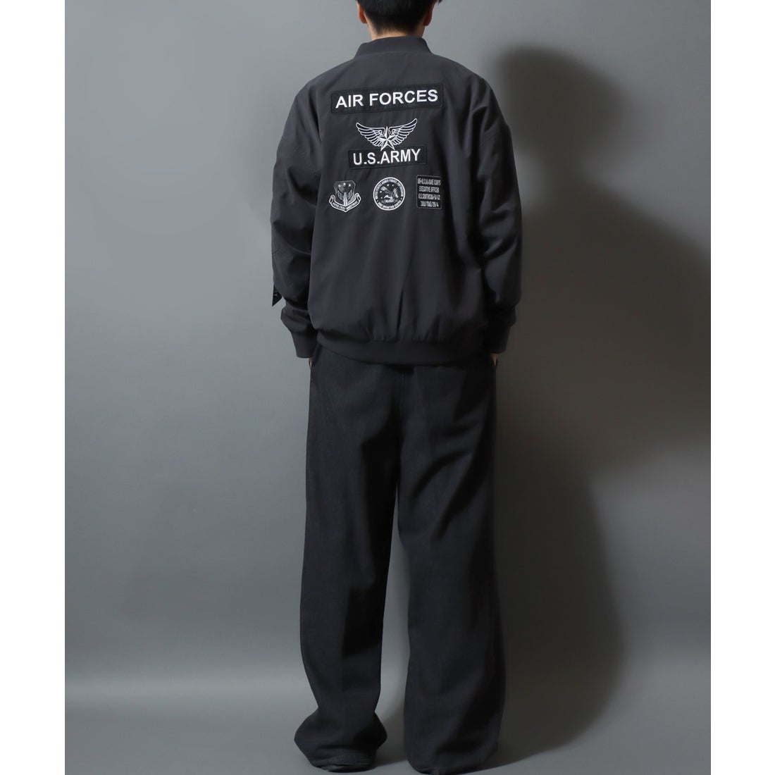 MARUKAWA ワッペン バック刺繍 MA-1 フライトジャケット ミリタリー