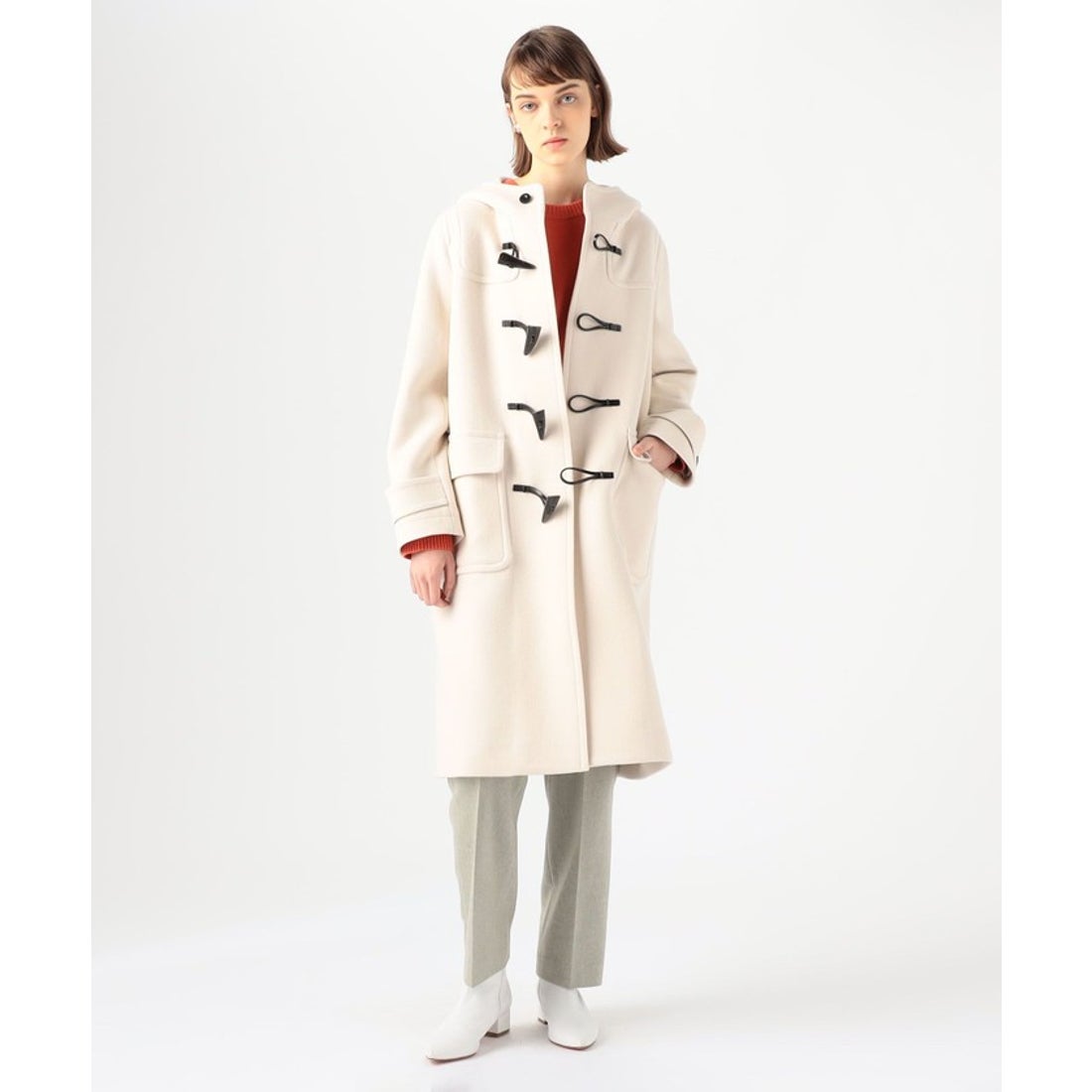 マカフィー MACPHEE ウールメルトン ダッフルコート （69 ネイビー