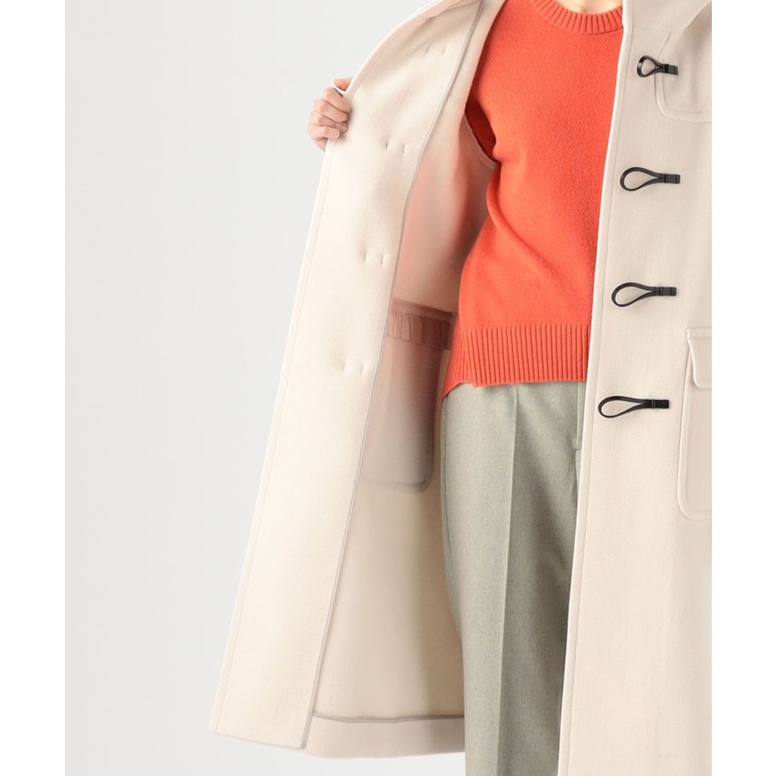 マカフィー MACPHEE ウールメルトン ダッフルコート （69 ネイビー