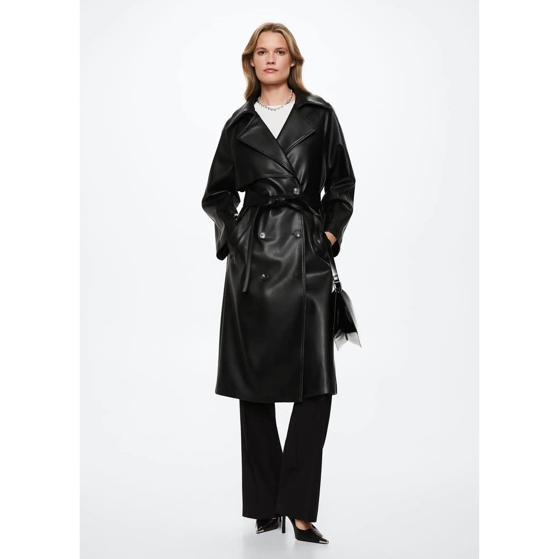 トレンチコート .-- ZOE （ブラック） -MANGO - マンゴ公式オンライン