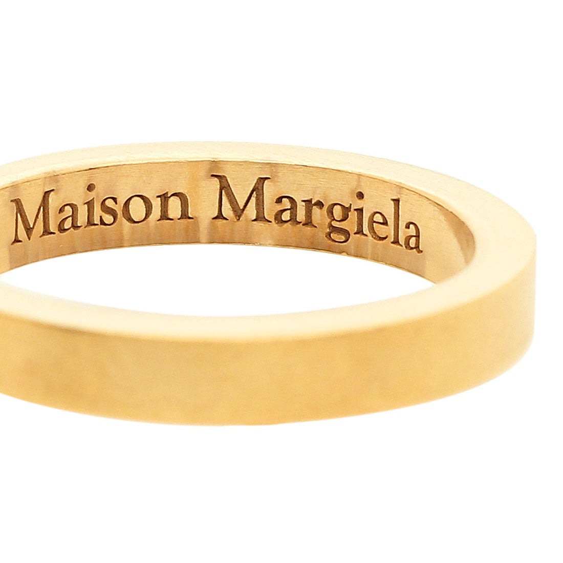 MAISON MARGIELA メゾンマルジェラ ピアス 片耳用 ロゴピアス ゴールド