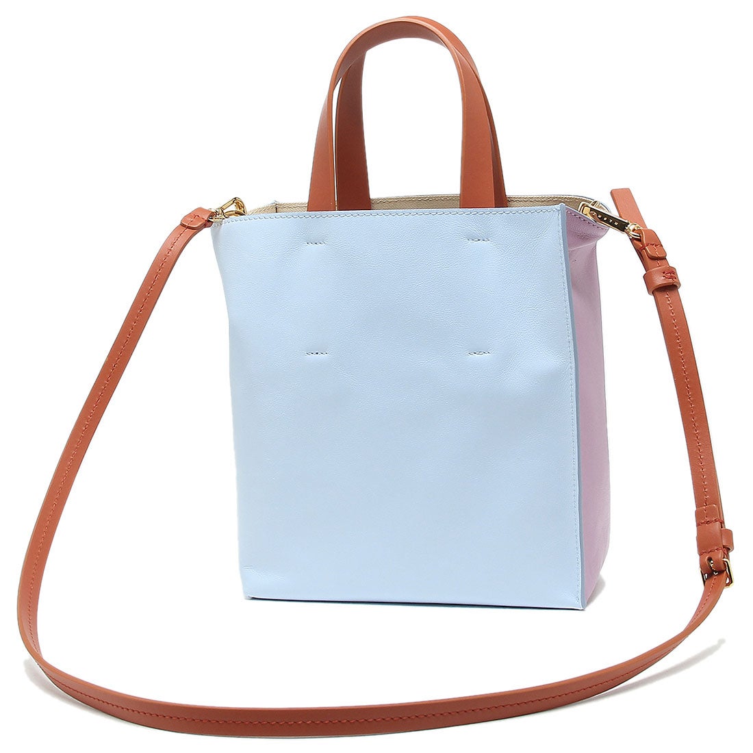 マルニ MARNI ハンドバッグ ショルダーバッグ ミュゼオ 2WAY パープル