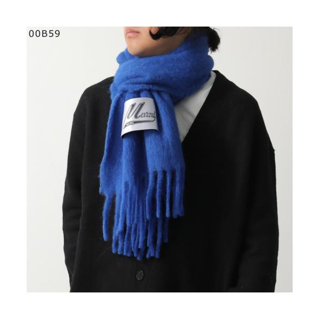 マルニ MARNI MARNI マフラー ASZC0005AA0 UTW918 フリンジ ロゴ